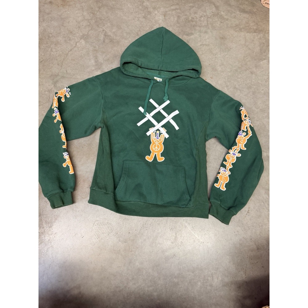 Lucid FC x Tofu Boyo Hoodie Small Green Graphic 2021 Streetwear Rare A52011